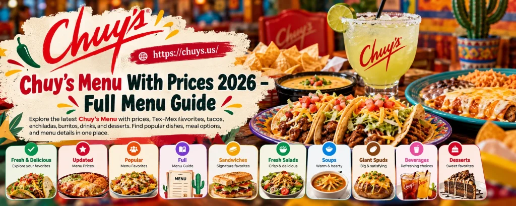 Chuy’s Menu PDF